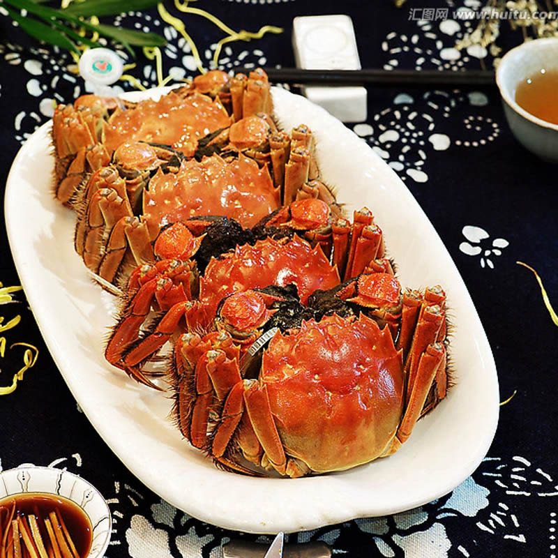 8只送2只!澄湖之心大闸蟹 鲜活公螃蟹4.0-3.5两 母螃蟹3.0-2.5两 5对10只图片