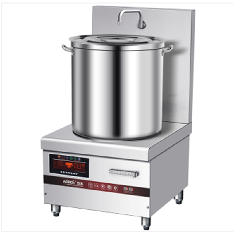 单眼低汤灶15千瓦商用电磁炉大功率电磁低汤灶厨房大型电矮汤炉参数