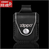美国原装 专柜正品 ZIPPO打火机皮套 纯牛皮 棕色钢夹 LPCB正版