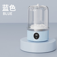 蓝朗家用小型洗衣杯内衣迷你洗衣机小型无线便携洗袜机内裤洗衣机器 蓝色