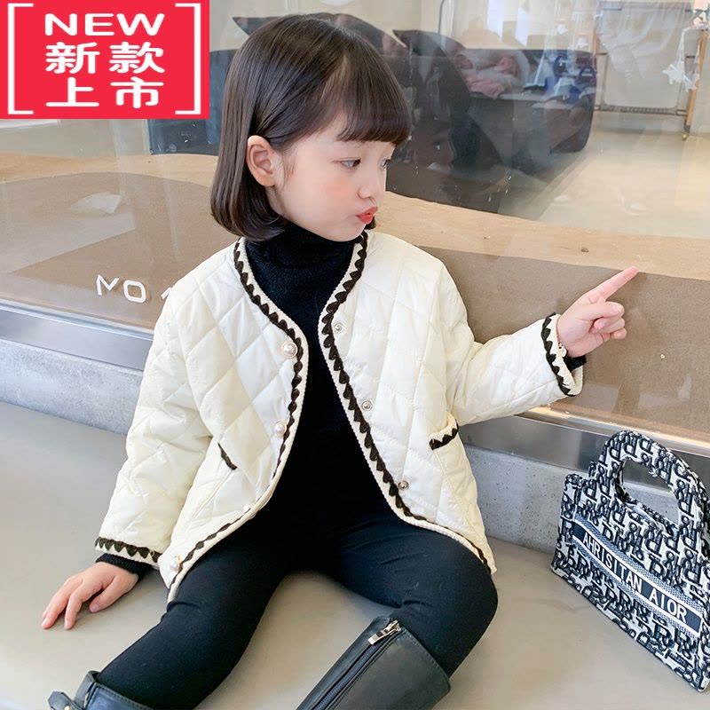 可莉允女童棉衣2022新款秋冬儿童洋气保暖短款加厚一岁宝宝冬天外套棉服图片