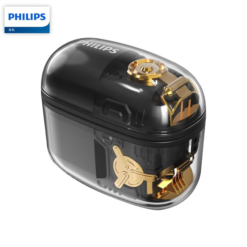 飞利浦(PHILIPS)真无线蓝牙耳机佩戴舒适不入耳音乐运动耳机苹果安卓通用TAT1168 黑色