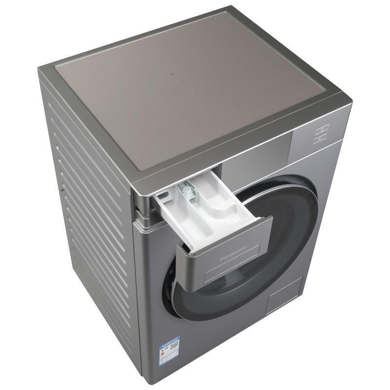 松下(Panasonic)XQG100-EG1V8 10kg洗烘一体洗衣机 光动银除菌 双极除螨 稀土永磁电机