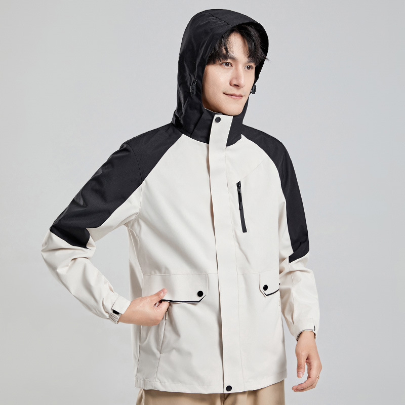 健卡侬 冲锋衣 J147 男款A象牙白 XL