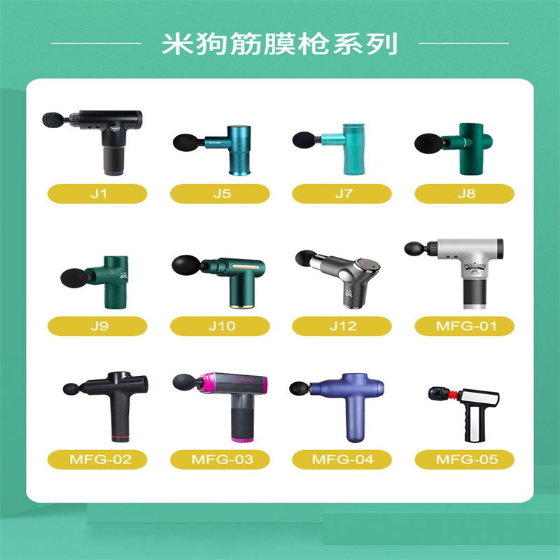 米狗(MEEE GOU) 筋膜枪膜肌肉放松器肌膜枪肩颈腿部腰部按摩器电动按摩仪 MC529个护套装高清大图