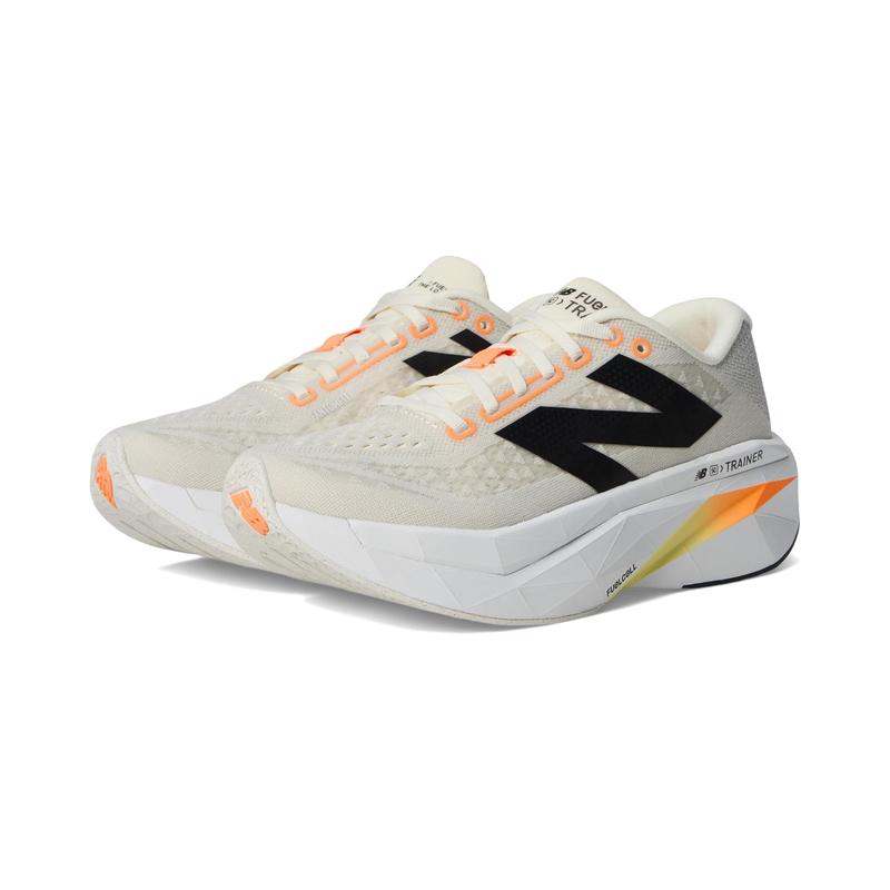 新百伦(New Balance)New Balance女性专业马拉松训练鞋舒适回弹室 Angora/Hot_Mango/Black 38