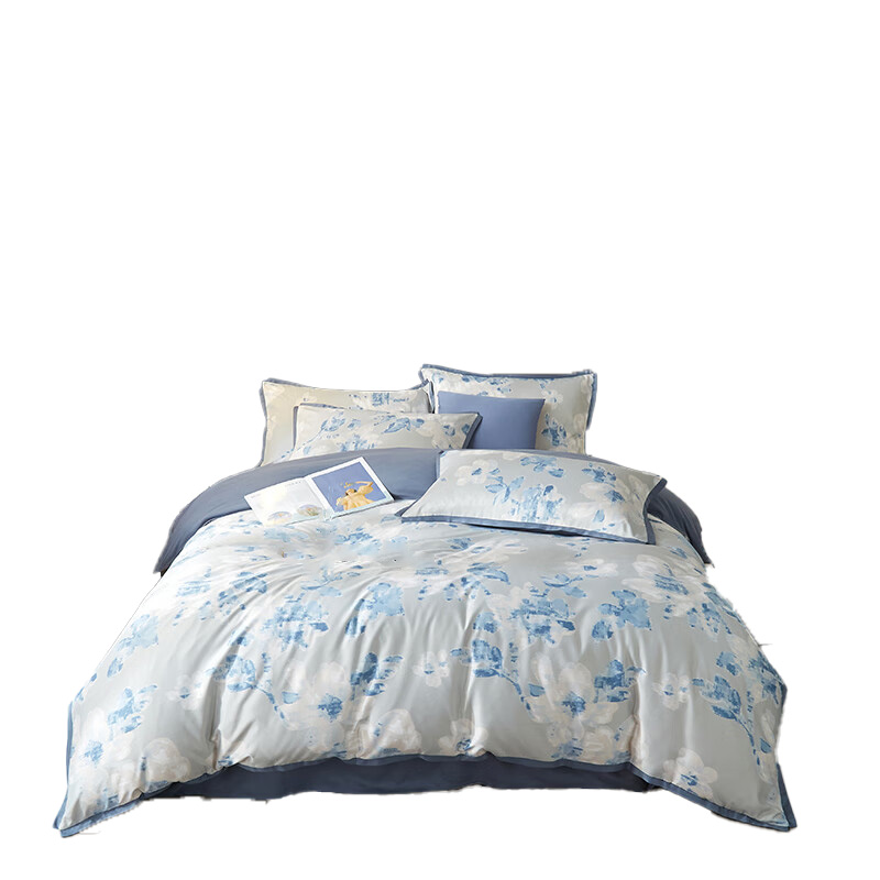 天琴床品四件套230*250cm柔软舒适烟雨江南TQ-T149高清大图