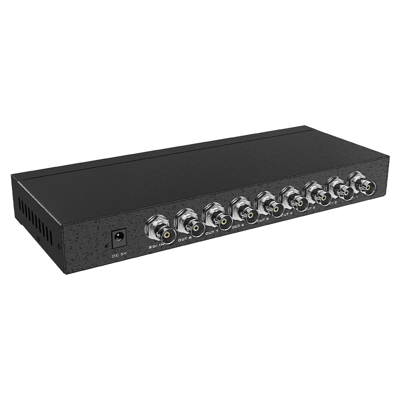 迈拓维矩MT-SD108 广播级数字SDI分配器一分八SD/HD/3G-SDI信号高清1080p传输400米一拖八高清大图