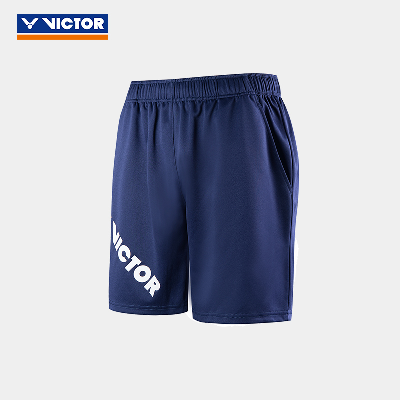 VICTOR威克多 羽毛球服 儿童速干衣透气针织运动短裤 R-22201 125CM R-22201/B（世纪蓝）