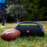 JBL BOOMBOX 音乐战神 便携式蓝牙音箱+低音炮 户外音箱 防水设计 Hifi音质 桌面音响 黑色