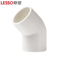 联塑 LESSO PVC-U给水配件45°弯头 白色 dn90