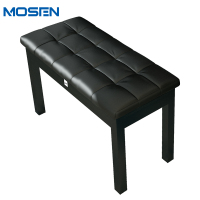 莫森(MOSEN)MS-12S电钢琴琴凳 专业数码钢琴琴凳 鼓手专业鼓凳 黑色单人双人琴凳 黑色