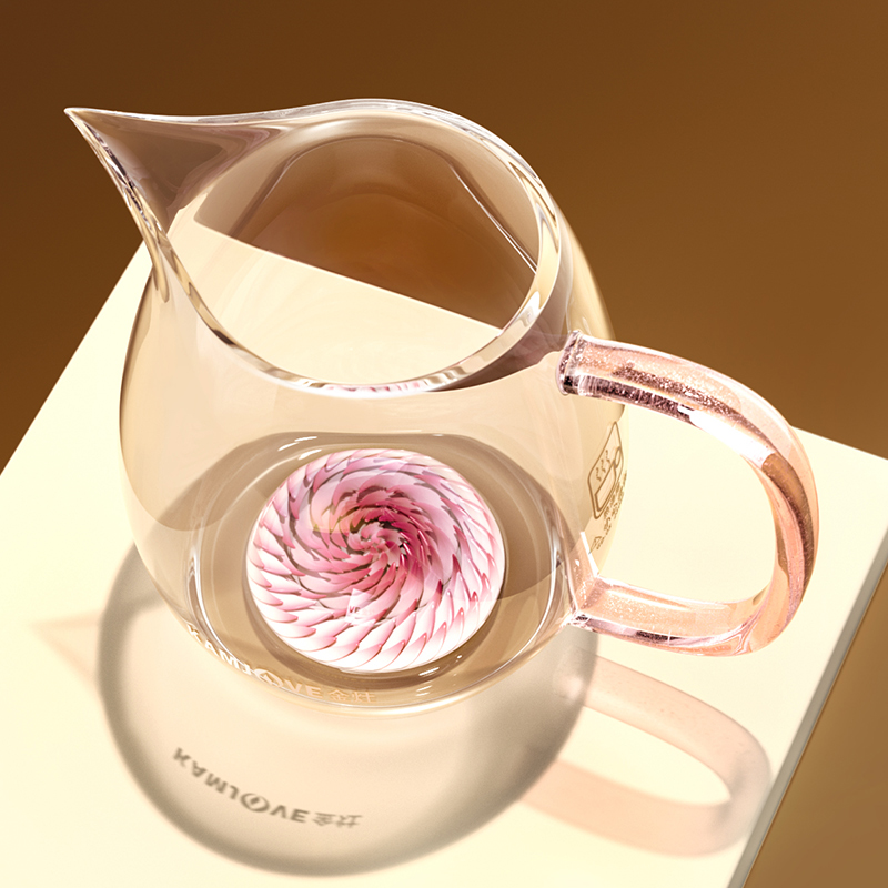 金灶 GD-013 耐热玻璃公道杯 玻璃分茶器 加厚耐高温茶具配件茶杯[280ml]高清大图