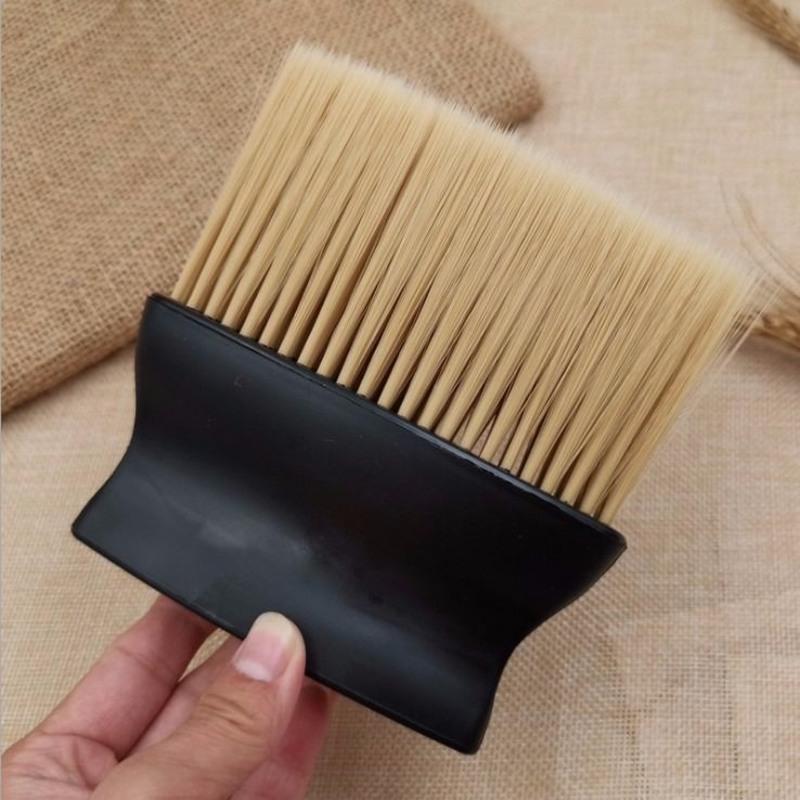 扫头发刷子理发美发刷毛发清洁刷碎发刷纤维毛去发刷毛扫美发工具 白毛刷