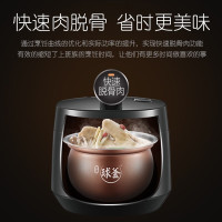 苏泊尔电压力锅珠光黑家用3L小型多功能精钢球釜电高压锅煮饭锅 一锅双胆 智能预约 SY-30FC12Q