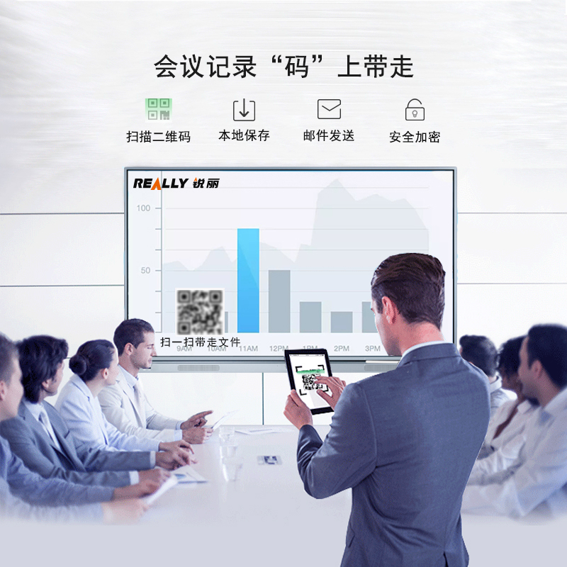锐丽 Really RLCD-110I5 100英寸 智能触控一体机电子白板 全能电视 显示器 平板电视 投影仪高清大图