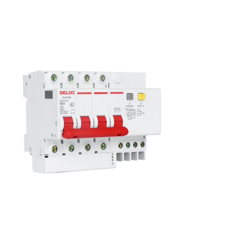 德力西小型漏电保护断路器 DZ47sLE 4P C 32A