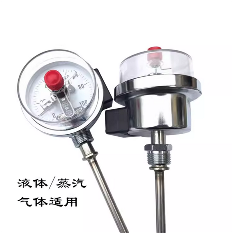 上 海 金 龙 WSSX-411电接点双金属工业温度计锅炉管道 0-200℃,L=100mm高清大图