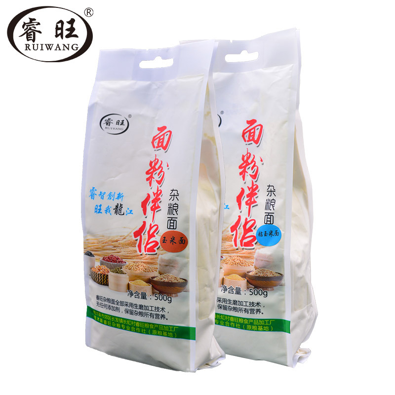 睿旺(RUIWANG) 玉米面粉 粘玉米面粉 面粉伴侣 东北特产粗粮面粉 高筋粉 饺子馒头粉 净含量1kg