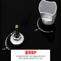 生活好太太 钢化玻璃燃气灶双灶台嵌两用精钢盖煤气灶黑晶面板台式打火灶大火力燃气炉童锁JZT-AY299 (液化气)