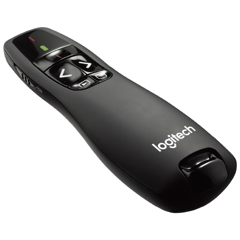 罗技(Logitech)R400 无线演示器 PPT翻页笔 演示笔黑色高清大图