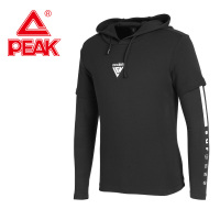 匹克(PEAK)运动卫衣男子潮流舒适连帽时尚混搭休闲长袖套头衫F691211