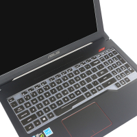 华硕(ASUS) 飞行堡垒四代FX63VD 笔记本专用键盘膜 屏幕膜 TPU透明高清键盘膜 15.6英寸