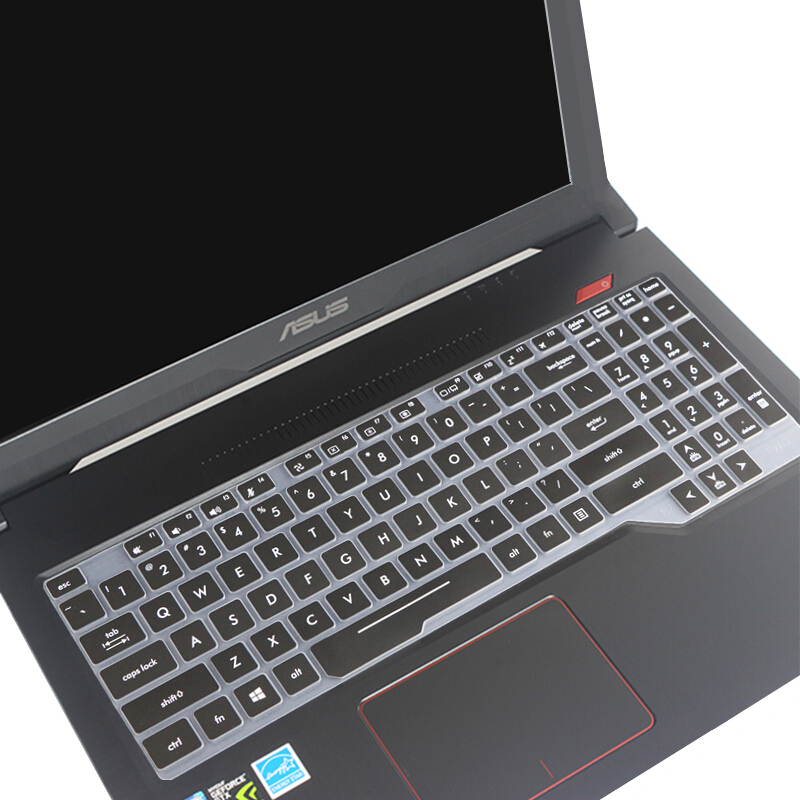华硕(ASUS) 飞行堡垒四代FX63VD 笔记本专用键盘膜 屏幕膜 TPU透明高清键盘膜 15.6英寸