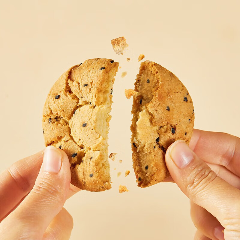 盼盼 桃酥(黑芝麻味)100g/盒高清大图