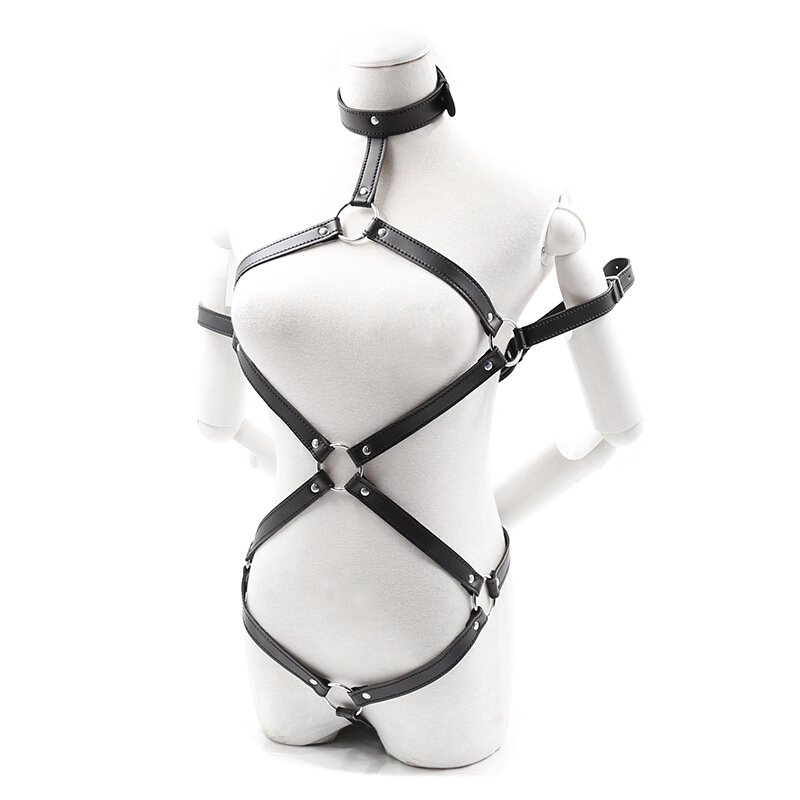 桃色缘 裹胸透视捆绑全身自缚皮带绳紧缚衣 sm情趣内衣男女用器具私密