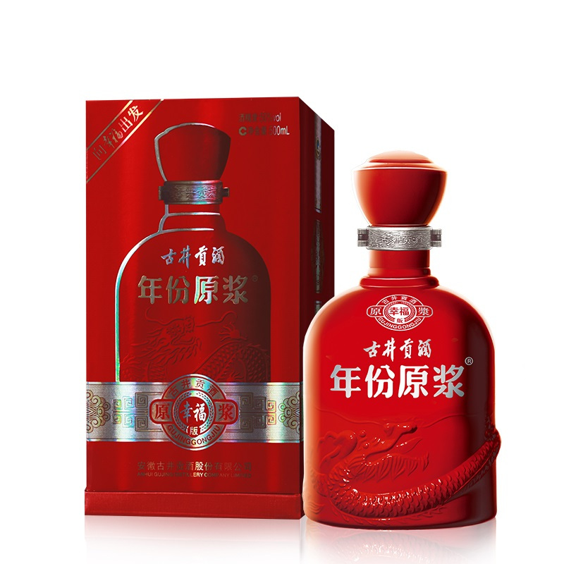 古井贡牌 古井贡酒 年份原浆 幸福 50度 500ml 单瓶装 浓香型白酒