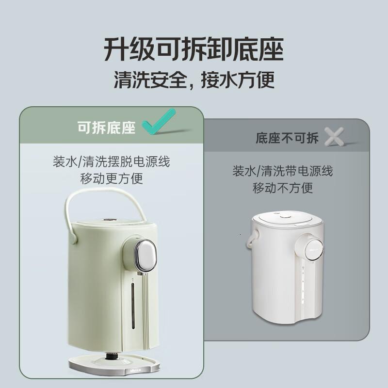 小熊(Bear)电热水瓶 恒温电热水壶多段保温316L不锈钢内胆抗菌水路 暖吨吨烧水壶 ZDH-H50T7高清大图