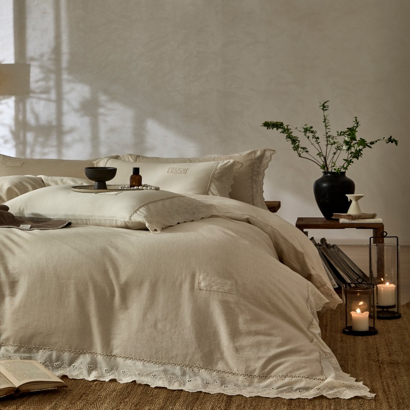 汉司家纺 HANSI-70 棉麻法式 四件套200*230cm (计价单位:套)原素高清大图