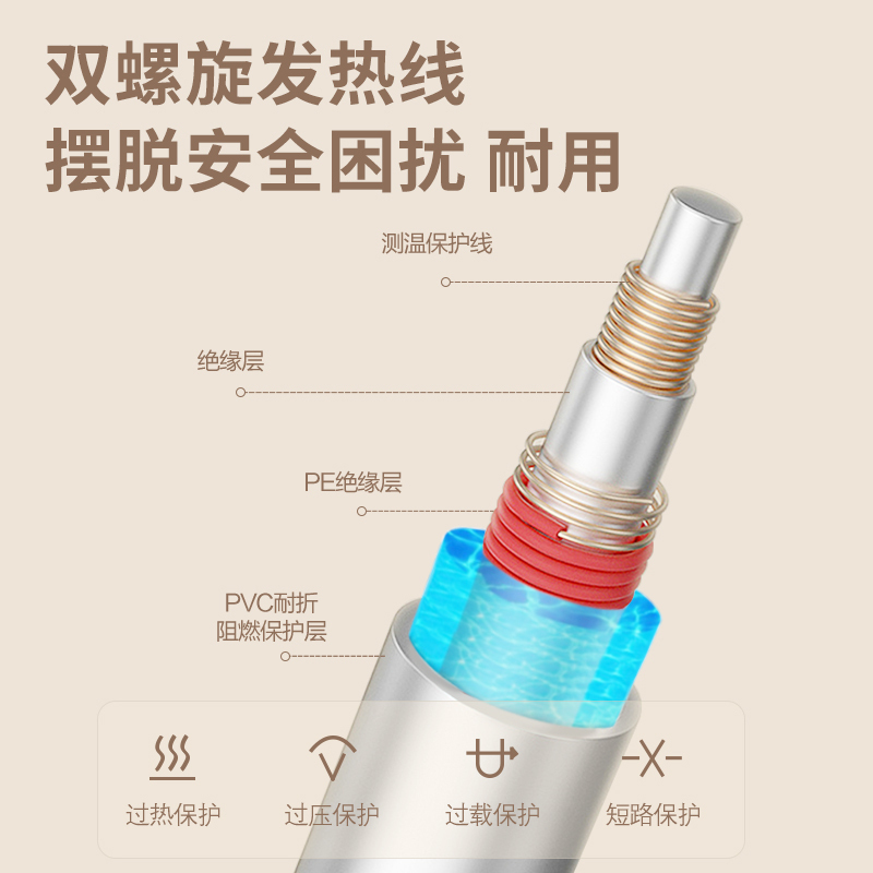 环鼎(Huadn)电热毯单人单控水暖毯电褥子水暖炕水电褥子水热毯水暖床垫烘被恒温加热垫HD-N05