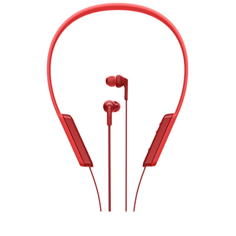 SONY/索尼 颈挂式 立体声 蓝牙 智能手机通话无线耳机 MDR-XB70BT(红色)高清大图