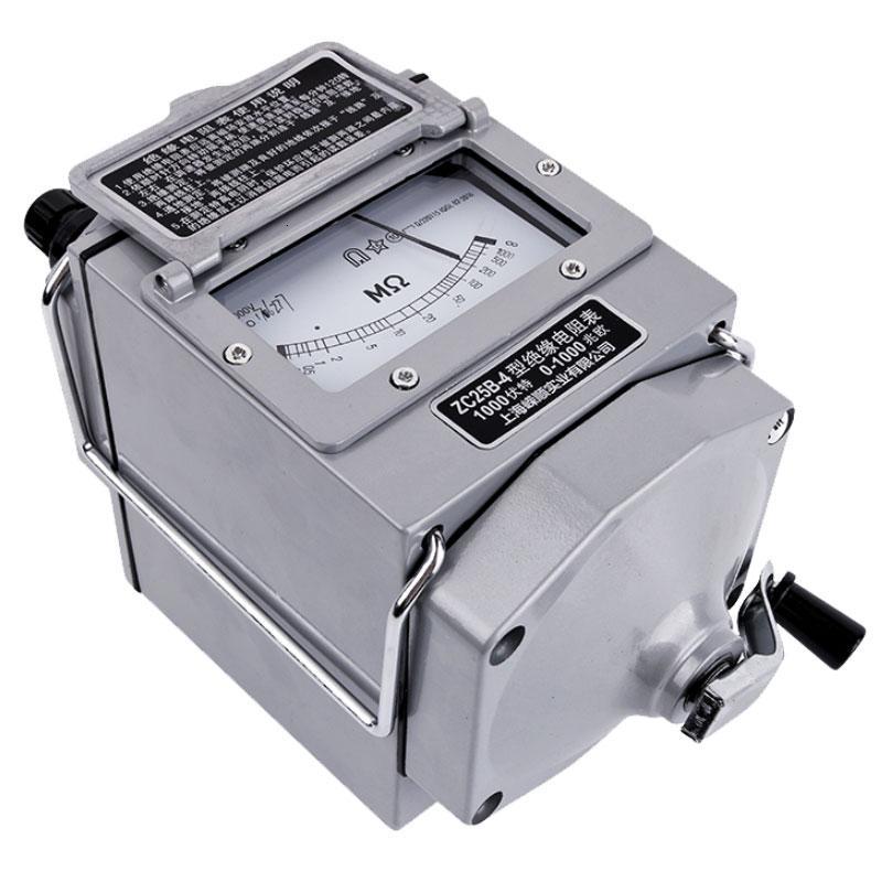 摇表电工500v兆欧表000v绝缘电阻表zc253手摇测试仪2500v祥zc2541000