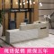 收银台公司前台接待台吧台柜台防大理石纹烤漆前台桌迎宾台咨询台