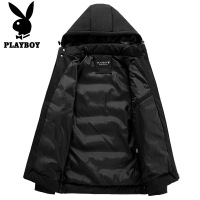 花花公子(PLAYBOY)花花公子羽绒服男短款2018冬季韩版加厚白鸭绒男士羽绒外套男装 抖音