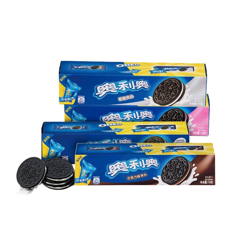 奥利奥经典夹心四种口味组合116g4