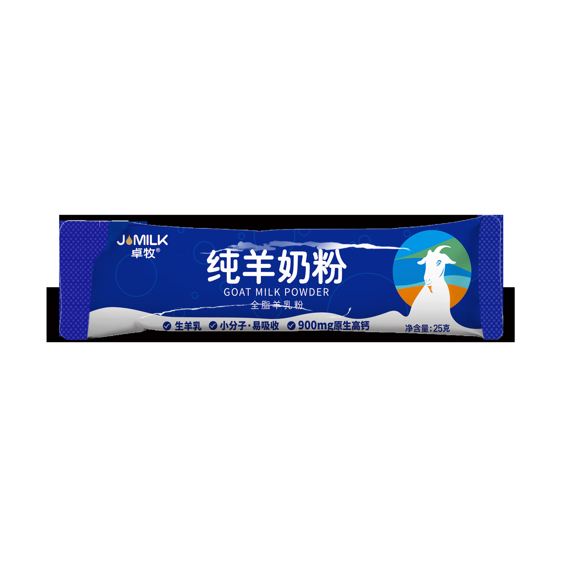 卓牧 纯羊奶粉 高钙高蛋白羊奶粉 175g/盒高清大图