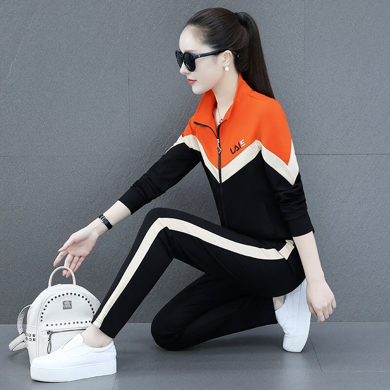 权小威女士牛仔服 权小威 卫衣女装运动休闲套装女秋季2021年新款女士