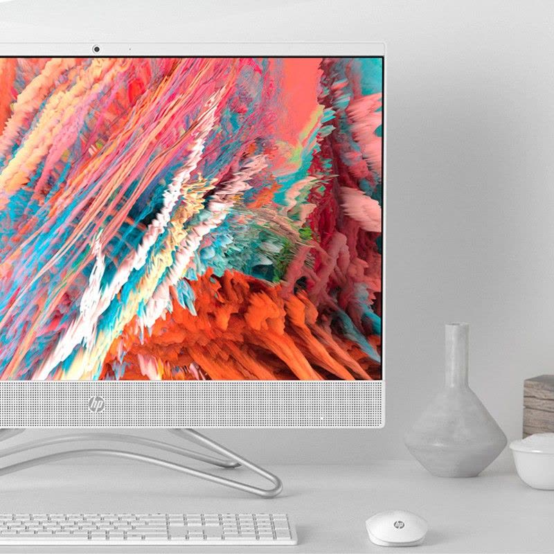 惠普(HP)小欧24 23.8英寸办公上网学习娱乐台式一体机电脑 十一代i3-1115G4 8G 512GSSD wifi蓝牙 高色域 三边窄边框 两年保修 带无线键鼠 白图片