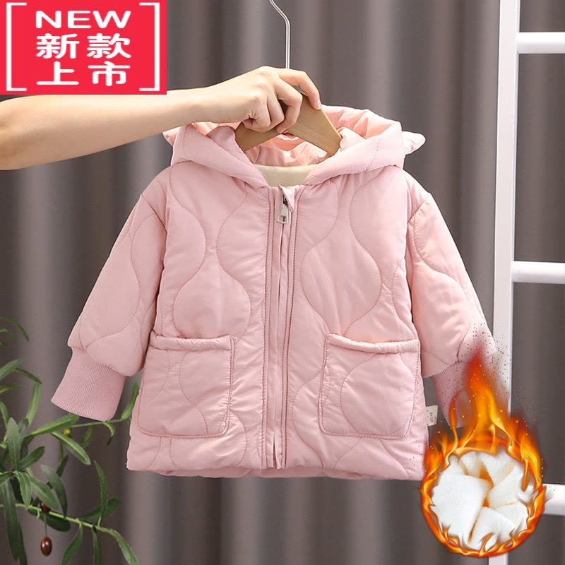 可莉允女童棉服冬季加厚加绒2儿童棉衣冬装3婴儿棉袄一岁女宝宝夹棉外套图片