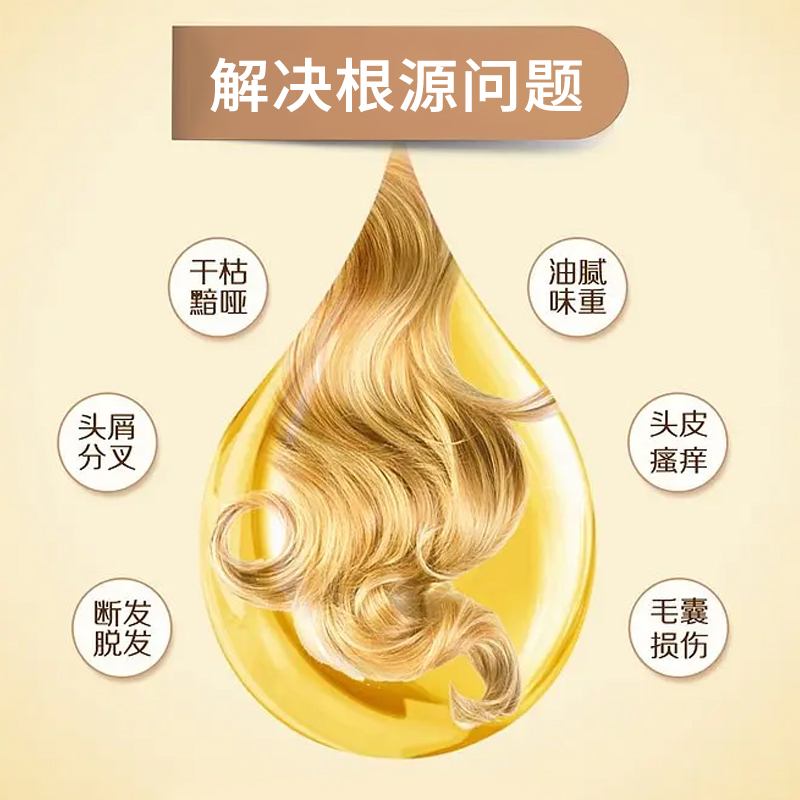 南京同仁堂人芝宝姜约防脱洗发露350ml 草本植物萃取精华 防脱发育发固发液养发护发去屑控油洗发露