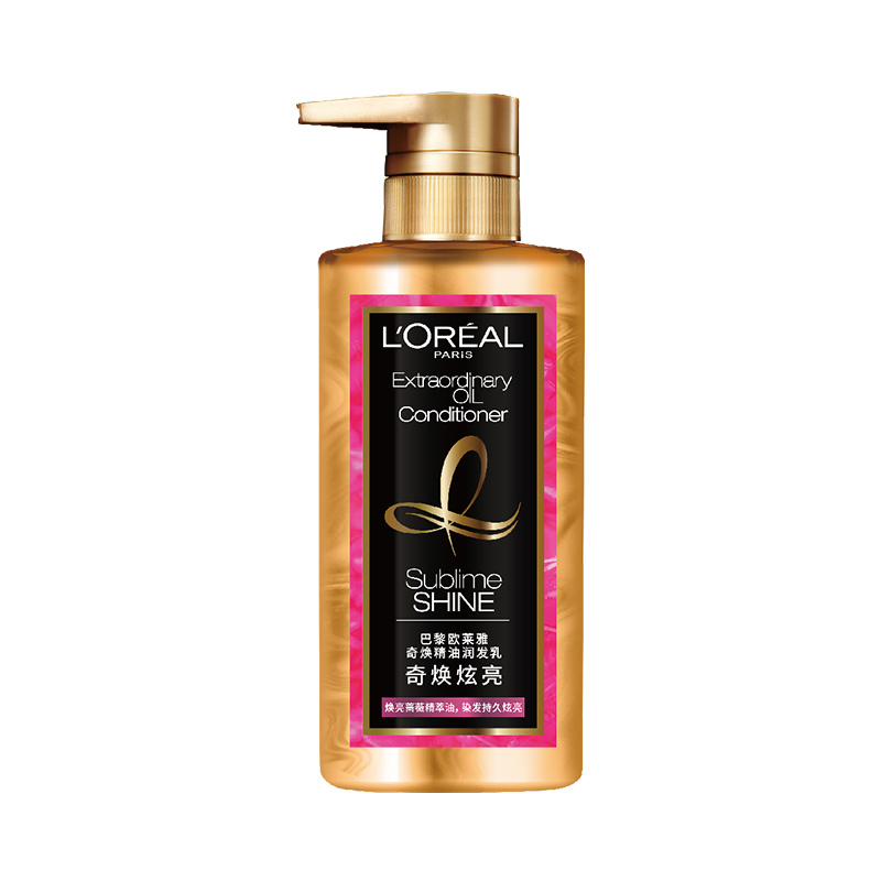 欧莱雅奇焕精油大金瓶洗护发套装 440ml*2瓶(奇焕炫亮)正品赠洗护旅行装(随机发货)持久护色针对染后发色高清大图