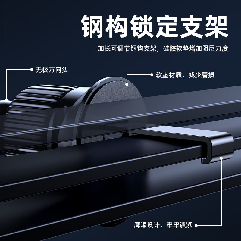 遥里逊车载重力手机支架YLX-302 黑色高清大图