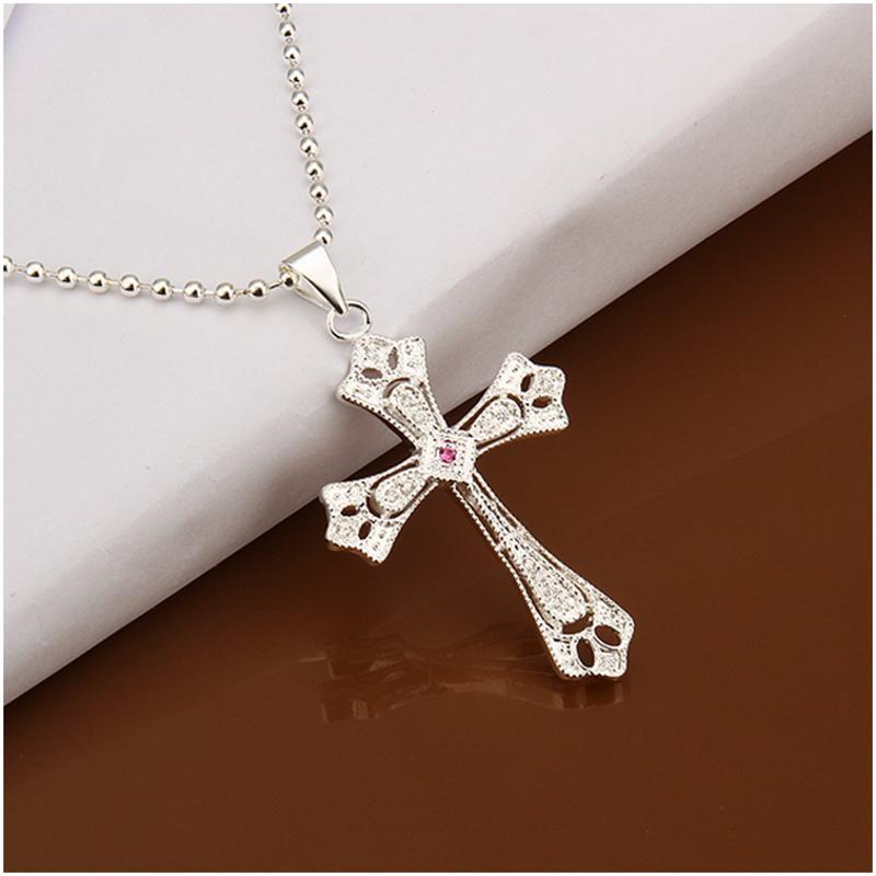N396 Women Silver Necklace 镀925纯银女项链日韩版锁骨链潮人送女朋友七夕情人节礼物