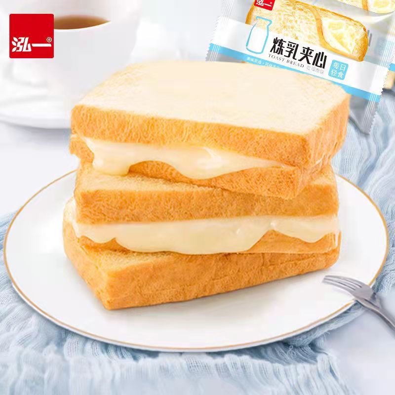 泓一炼乳夹心吐司面包整箱4斤