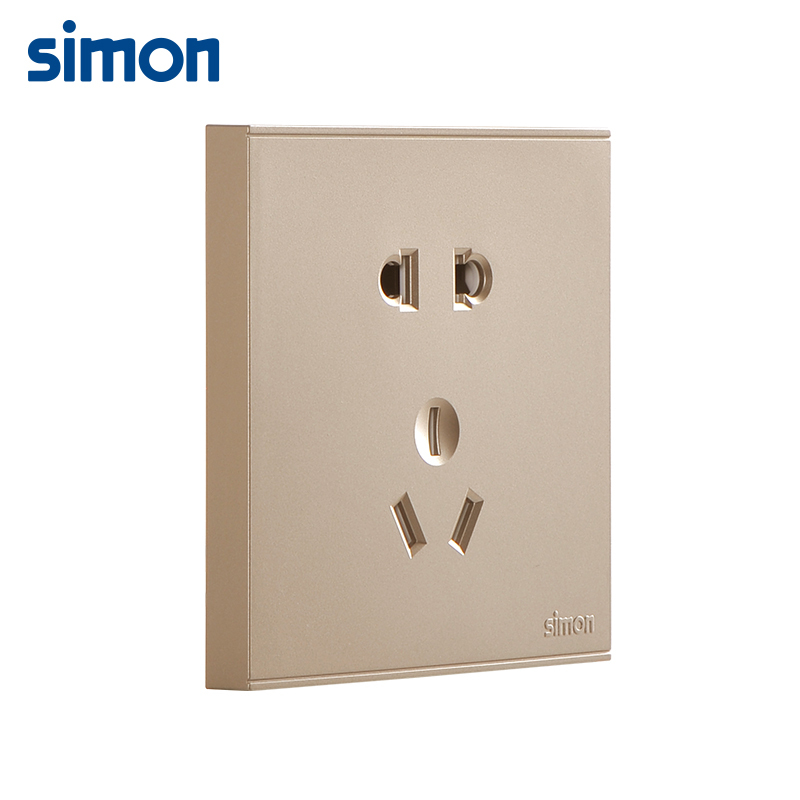 西蒙(simon)旗舰店86型E6系列开关插座二三插五孔电源墙壁开关插座面板