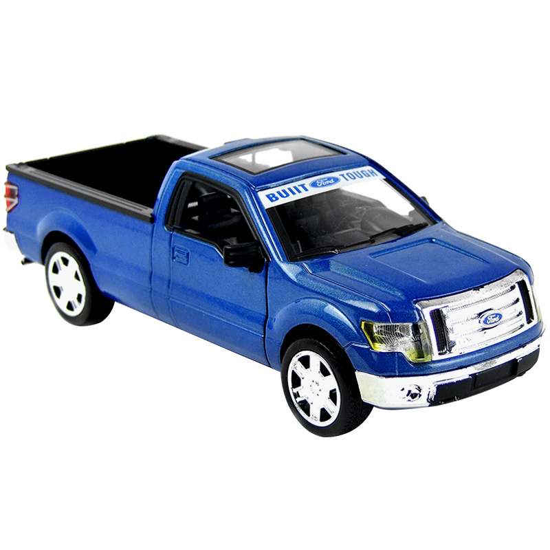 仿真福特F150皮卡合金模型猛禽卡车工程车儿童玩具汽车模型回力车 路政皮卡拖指示牌[盒装]高清大图